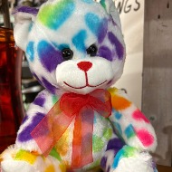 Tye dye hearts bear
