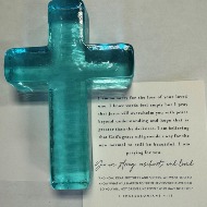 Turquoise Hope Cross