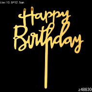 “Happy Birthday” floral pick