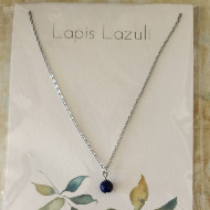 Natural Lapis Stone 18" Necklace, Gift Packaged