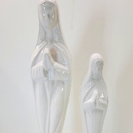 Porcelain Madonna Statue