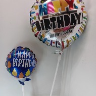 Happy Birthday Stick-In Balloon