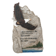 Eagle Tribute Stone with Isaiah 40:31