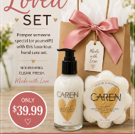 LOVED SET BATH AND BODY