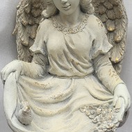 24" Sitting Angel with Birds