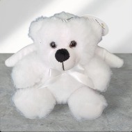 White Stuffed Angel Winged Bear