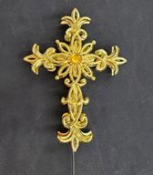 Gold Toned Cross Pick