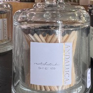 Andaluca Match Jar with Black Tip Matches