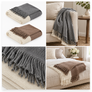 Soft & Cozy Warm Cashmere-Like 50x60" Throw