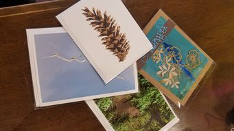 Locally made artists cards