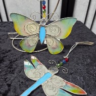 Acrylic Hanging Butterfly or Drangonfly