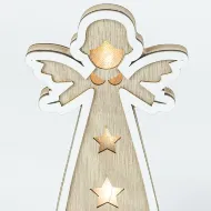 Wooden Lighted Angel