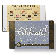"Celebrate" box of Abdallah Chocolates