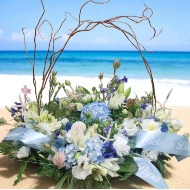 Meet you at the shore Nautical urn arrangement