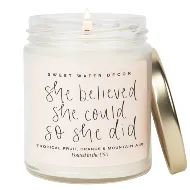 She Believed She Could So She Did Candle