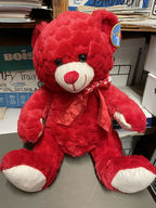 Large Red Stuffed Bear