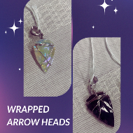 Wire wrapped arrow heads
