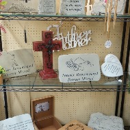 CROSSESS, CONCRETE STEPPING STONES, MEMORY BOXES