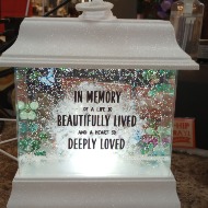 IN MEMORY LIGHT UP SYMPATHY KEEPSAKE