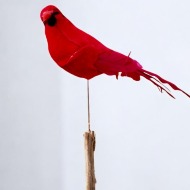 Four Inch Cardinal on a Stick