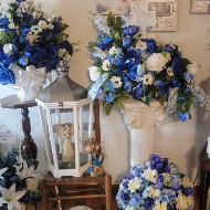 silk funeral baskets available in assorted colors