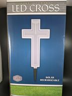 LED Cemetary Solar Cross