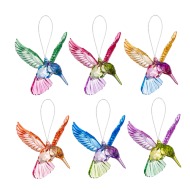 Acrylic Meadow Hummingbird