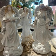 Music Box Angels 3 styles 8" Tall