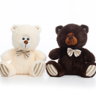 Bowtie Bear with Striped Feet