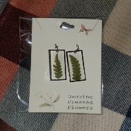 Pressed Fern Earrings