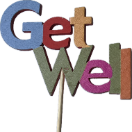 Get Well Wooden Pick