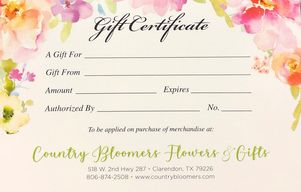 Gift Certificate