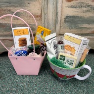 Food Sampler Gift Baskets -    containers may vary