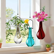 Multicolor Hanging Propagation Vase