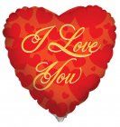 I love you mylar balloon