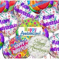 Happy Anniversary Mylar ( Varies)