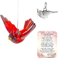 hanging red cardinal