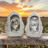 Resin stone angel