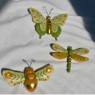 Summer Decorative Butterfly, Dragonfly & Bee