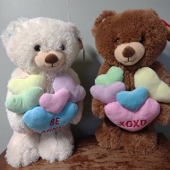 Standing Bear W/ Hearts 19"