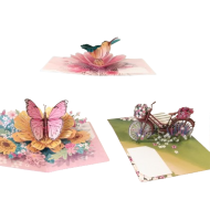 Pop Up Card Chosen at Random and regular card