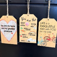 Wooden love signs