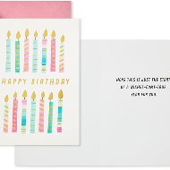 Happy Birthday Hallmark Card - Candles