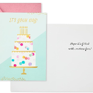Happy Birthday Hallmark Card - Cake