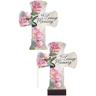 In Loving Memory Pedestal Cross