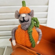 Pumpkin Felt Mouse