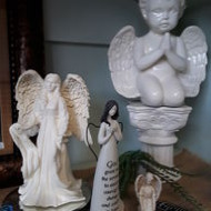 Angels,stepping stones,throws, model cars