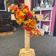Keepsake wooden lightly burned 3 foot cross