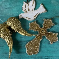 Dove, Cross, Angel Wings