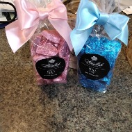 It's A Boy or It's A Girl Chocolate foil hearts